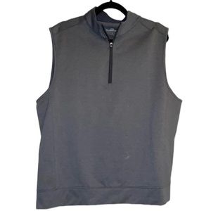 Vansport 3/4 Zip Pullover Gray Vest Size Large